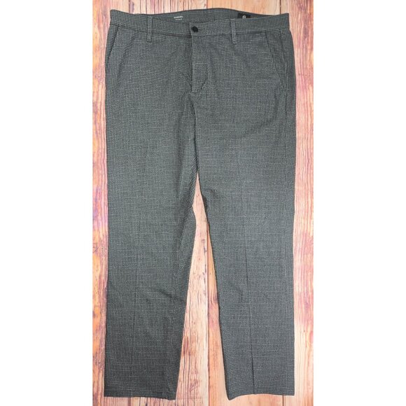 Adriano Goldschmied Marshall Slim Trousers 38x31 Gray Houndstooth Pattern - Picture 1 of 9